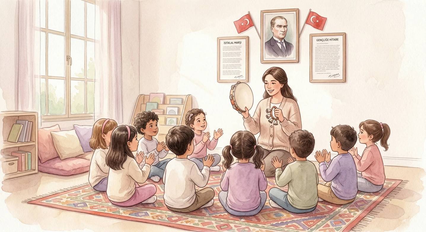 Anaokulunda ritim ve müzik etkinliği